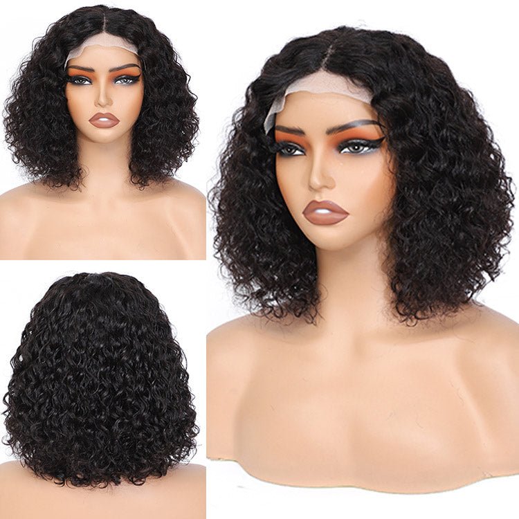 Worth Having-Superlove 12 Inch Glueless Water HD lace human hair Anti-slip tape breathable Cap bob wig - Superlovehair